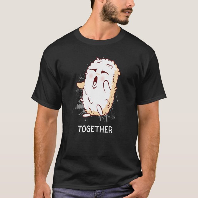 Better Together Design Matching Couple Sushi & Ric T-Shirt (Front)