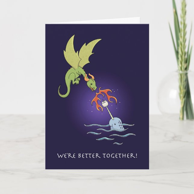 Better Together, Dragon and Narwhal Card (Front)