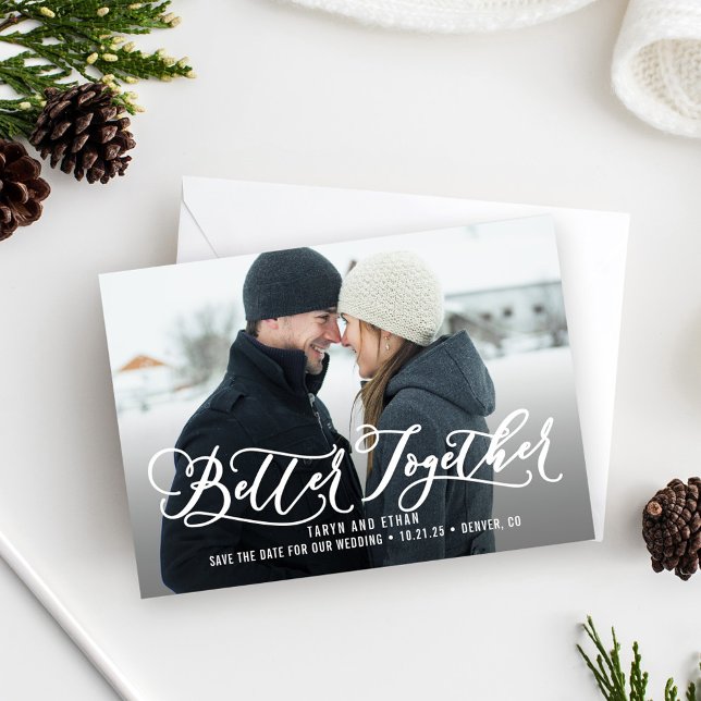 Better Together EDITABLE COLOR Save The Date Card (Creator Uploaded)