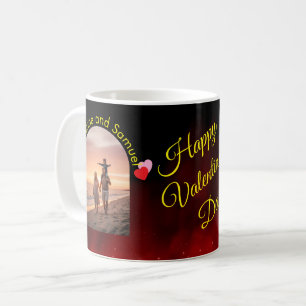 Better Together Editable Name Custom Arch Photo Coffee Mug