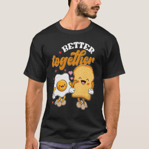 Better Together Foodie Retro Valentine Matching C T-Shirt