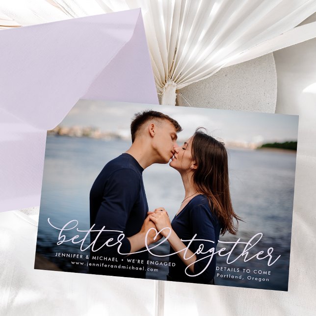 Better Together Heart Photo Engagment Announcement (Creator Uploaded)