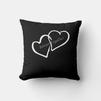 Better Together Long Distance Relationship Modern Throw Pillow