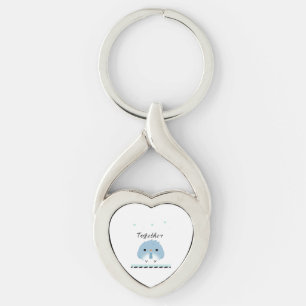 Better Together Minimal Design  Keychain