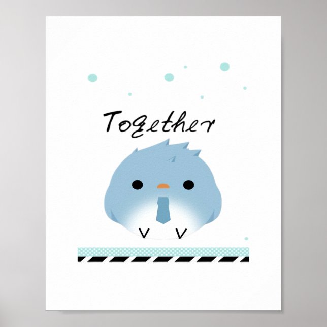 Better Together Minimal Design  Poster (Front)