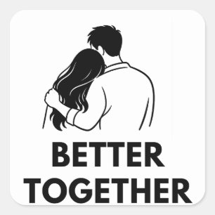 Better Together Minimal Sticker