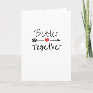 Better Together Modern Aesthetic  Card