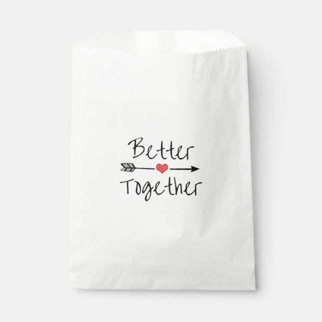 Better Together Modern Aesthetic  Favour Bag (Front)