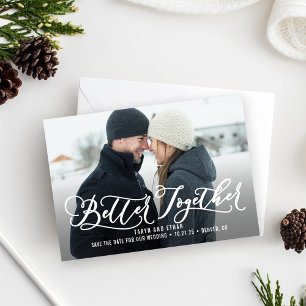 Better Together Modern Save The Date Card