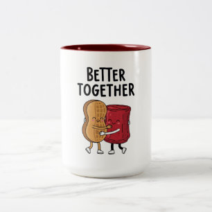 Better Together Peanut and Jelly Two-Tone Coffee Mug
