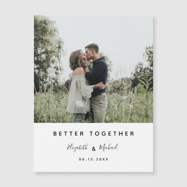 Better Together Photo Modern Elegant Simple Script (Front)
