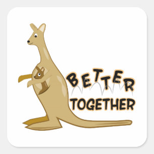 Better Together Square Sticker