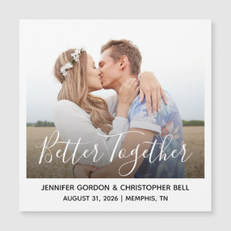 Better Together | Whimsy Photo Engagement  Magnet