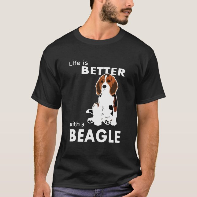 Better With A Beagle For Beagle T-Shirt (Front)