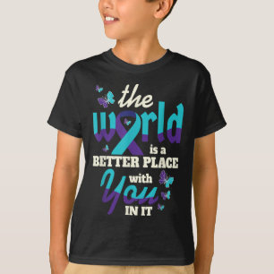 Better With You Suicide Awareness Mental Health  T-Shirt