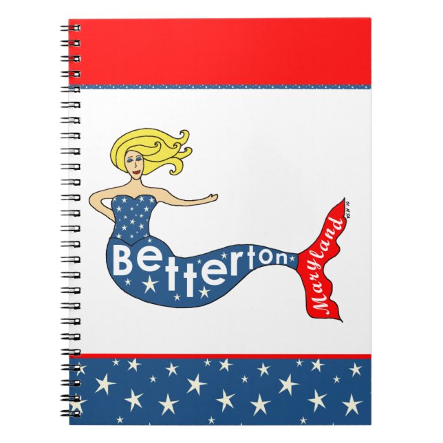 Betterton, carnet de notes à spirale de sirène du (Devant)