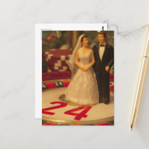 Betting on Marriage Postcard