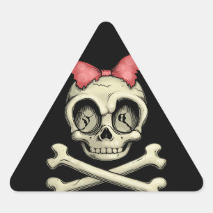 Betty Bones Triangle Sticker