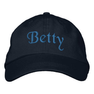 Betty Personalized Embroidered Baseball Cap Blue