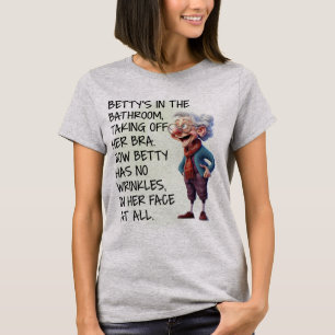 Betty’s In The Bathroom Womens  T-Shirt