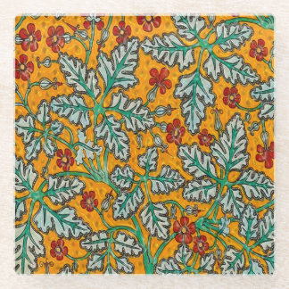 Betty's Yellow Flowers Glass Coaster