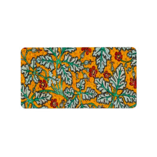 Betty's Yellow Flowers Label