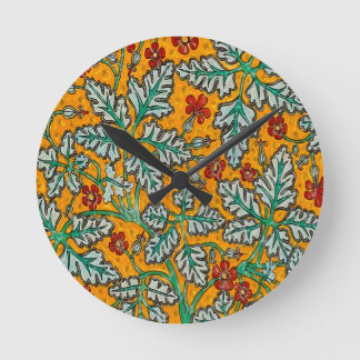 Betty's Yellow Flowers Round Clock