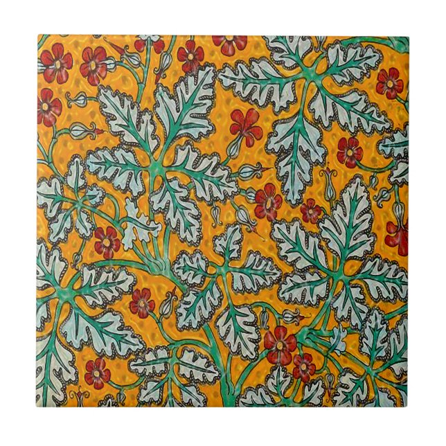 Betty's Yellow Flowers Tile (Front)