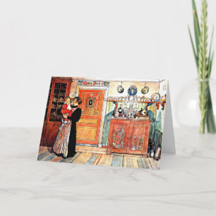 Between Christmas and New Aco, Carl Larsson art, Card