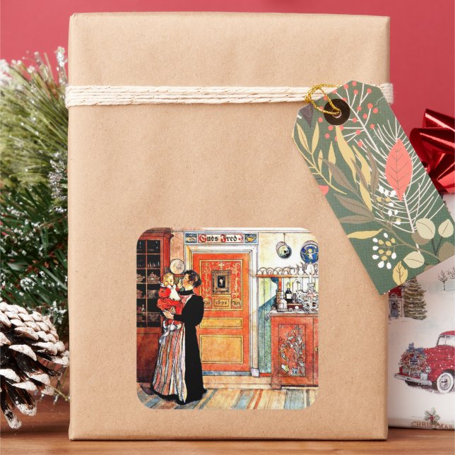 Between Christmas and New Aco, Square Sticker (Holiday)