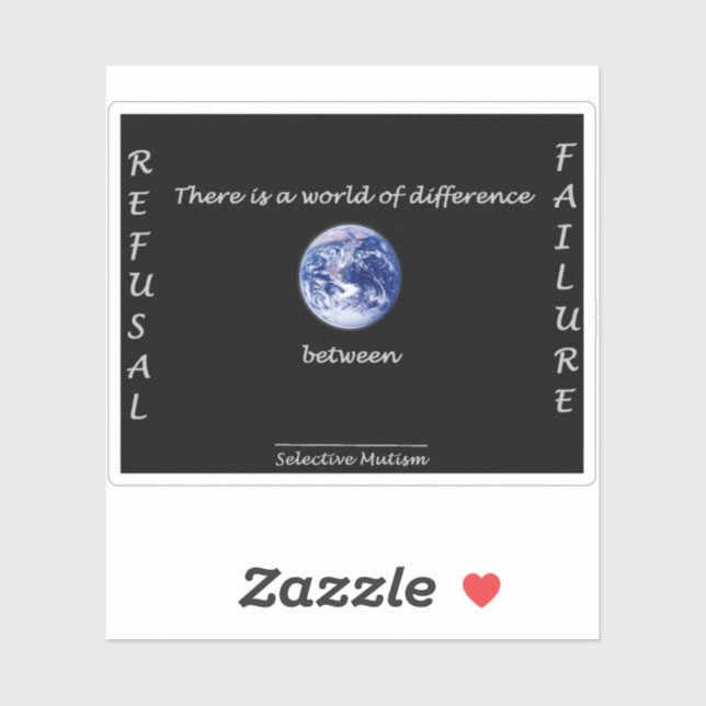 Between Refusal and Failure Vinyl Sticker (Sheet)