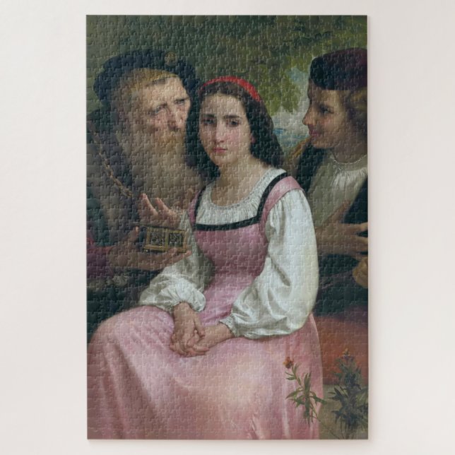 Between Riches and Love (by Bouguereau) Jigsaw Puzzle (Vertical)