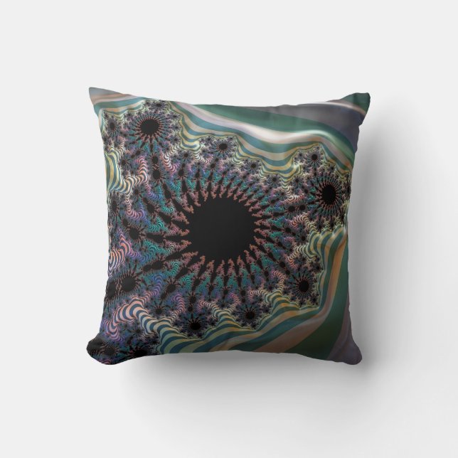 Between the Folds Throw Pillow (Front)