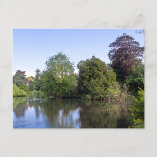 Between The Islands, Roath Park Lake, Cardiff. Postcard