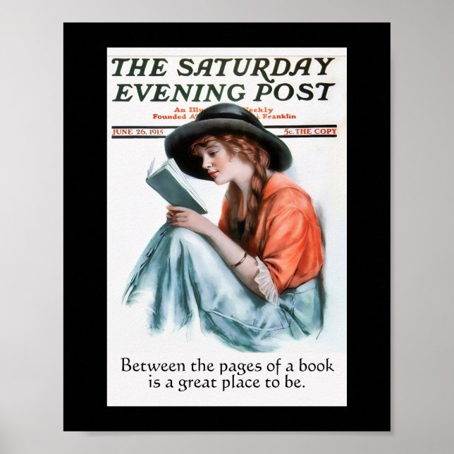 Between the pages of a book poster (Front)