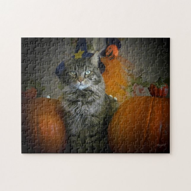 Between the Pumpkins Jigsaw Puzzle (Horizontal)