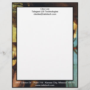 Between Tragedy And Comedy - David Garrick Letterhead