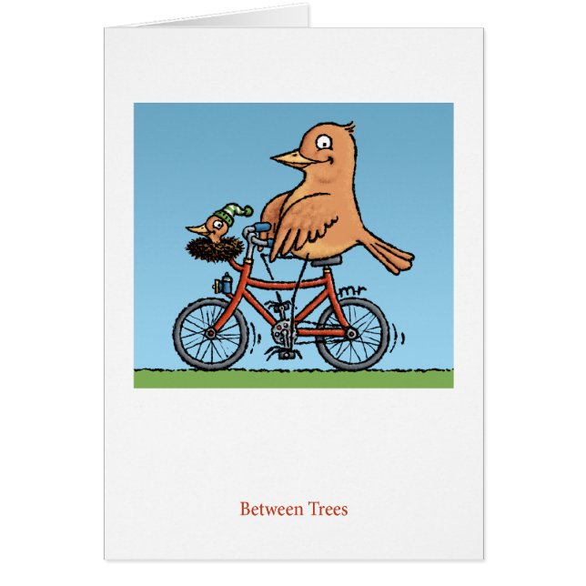 Between Trees Bird Card (Front)
