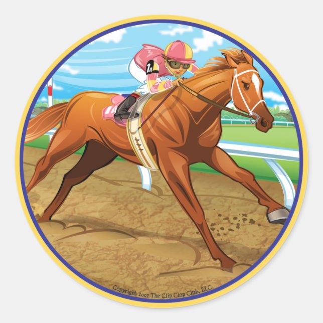 Beulah & Big Red Classic Round Sticker (Front)