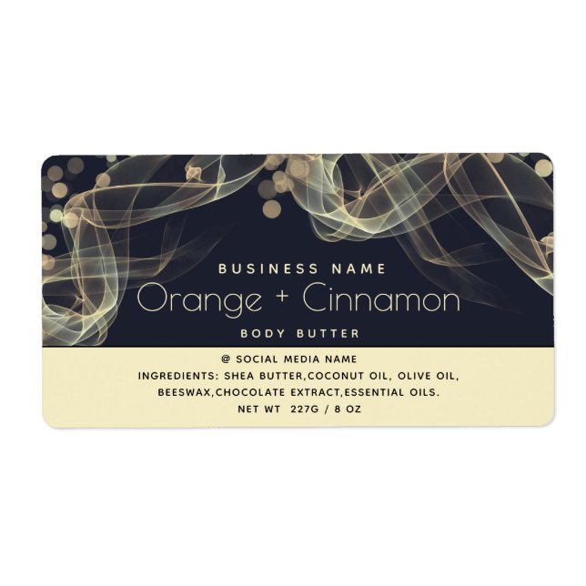 Beurre corporel minimaliste or bokeh Vacances mode (Devant)