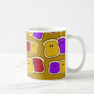 Beurre d'arachide et tasse de gelée - tasse de PBJ