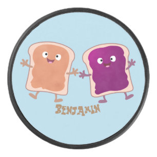 Beurre d'arachide mignonne et caricature sandwich