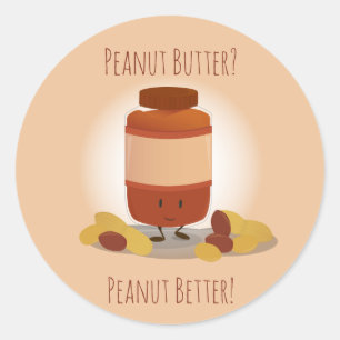 Beurre d'arachide mignonne   Sticker