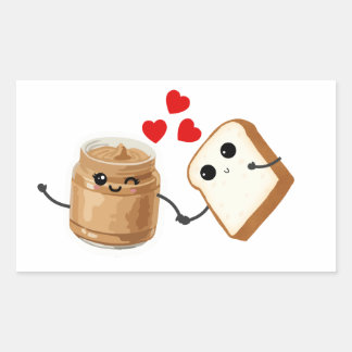 Beurre de cacahuète sur mon toast Autocollant