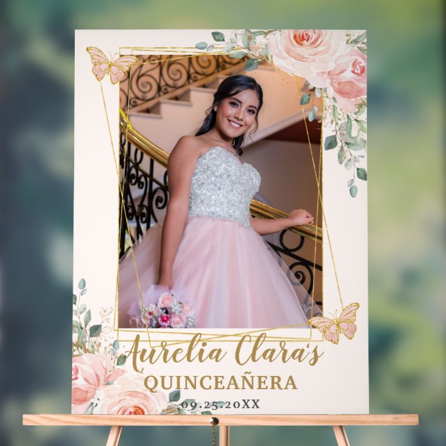 Beurre flou Quinceanera Photo Anniversaire (Neutre)