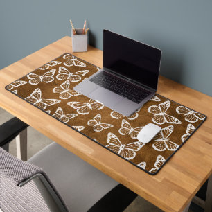Beurre mignon Élégant Motif chic Brown blanc