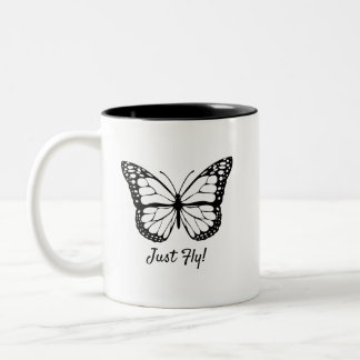 Beurre noir et blanc Mug à deux tons