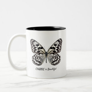 Beurre noir et blanc Mug à deux tons