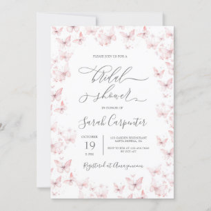 Beurre rose Invitation à la douche nuptiale