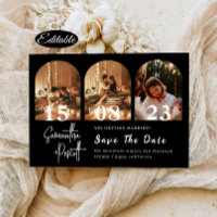 Beutiful Minimal Save The Date Arch